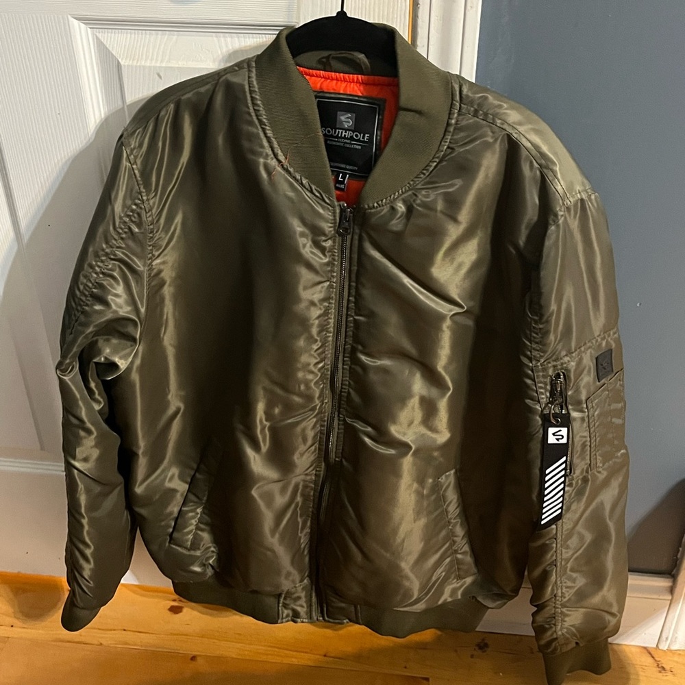 Green Southpole Bomber Jacket